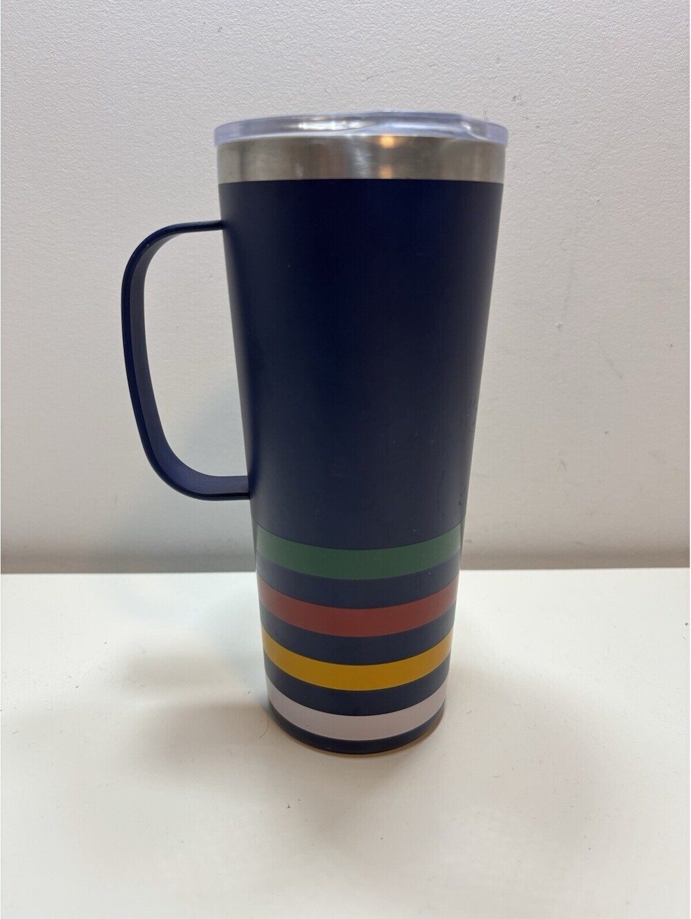 Hudson’s Bay Company Stripes - HBC STAINLESS STEEL TRAVEL MUG Navy & Stripes